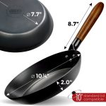 Small Yosukata 10 1/4-inch Pre-Seasoned Black Carbon Steel Skillet