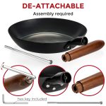 Small Yosukata 10 1/4-inch Pre-Seasoned Black Carbon Steel Skillet
