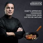 Small Yosukata 10 1/4-inch Pre-Seasoned Black Carbon Steel Skillet