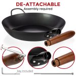 Small Yosukata 11,8-inch Pre-Seasoned Black Carbon Steel Skillet