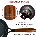 Small Yosukata 7,9-inch Pre-Seasoned Black Carbon Steel Skillet