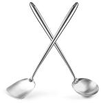 Small Yosukata Black Carbon Steel Wok 11,8-inch+Spatula and Ladle Set