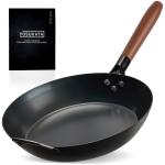 Small Yosukata 11,8-inch Pre-Seasoned Black Carbon Steel Skillet