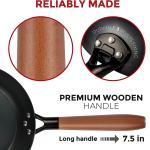 Small Yosukata 10 1/4-inch Pre-Seasoned Black Carbon Steel Skillet