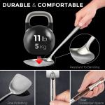 Small Yosukata Utensils Wok Set (17-inch Spatula & Ladle & Skimmer Stainless Steel)